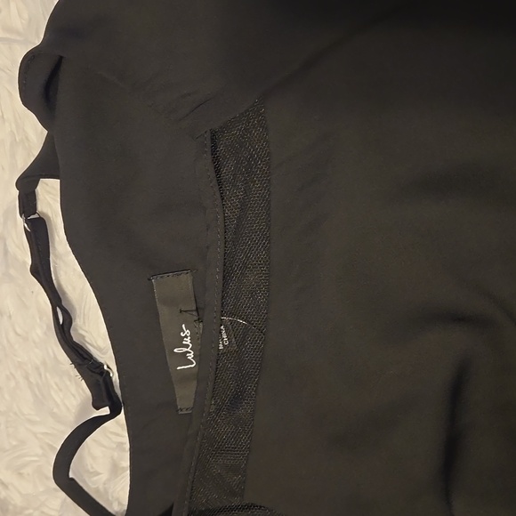 NWT Sweet Fling Black Mesh Tank Top  Size Small - Picture 8 of 12